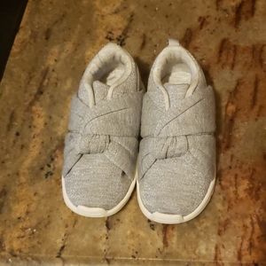 Zara kids shiny grey 7.5 sneakers